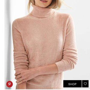 GAP Luxe Soft Blush Pink Turtleneck NWOT